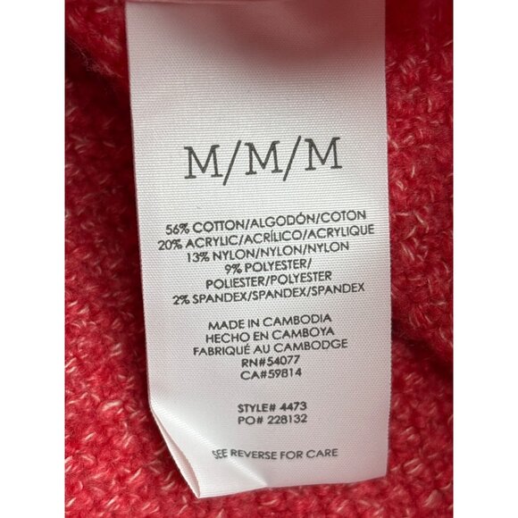 CAbi Sidekick Hoodie Sweater Pink Frost White Medium Fall 2023 Pocket - Picture 7 of 8